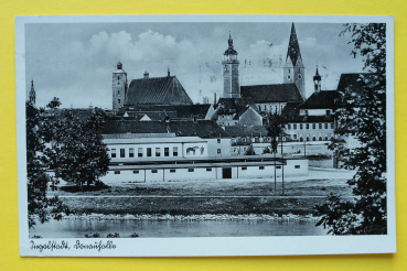 AK Ingolstadt / 1939 / Donauhalle / Stempel Inf Nachr Ers Kp 212